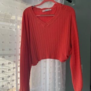 Free people crop pullover sweater